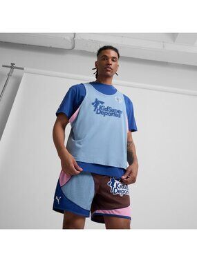 KID SUPER x Puma Collab Men’s Basketball Deportes T Shirt Sz Small NEW w/ tags